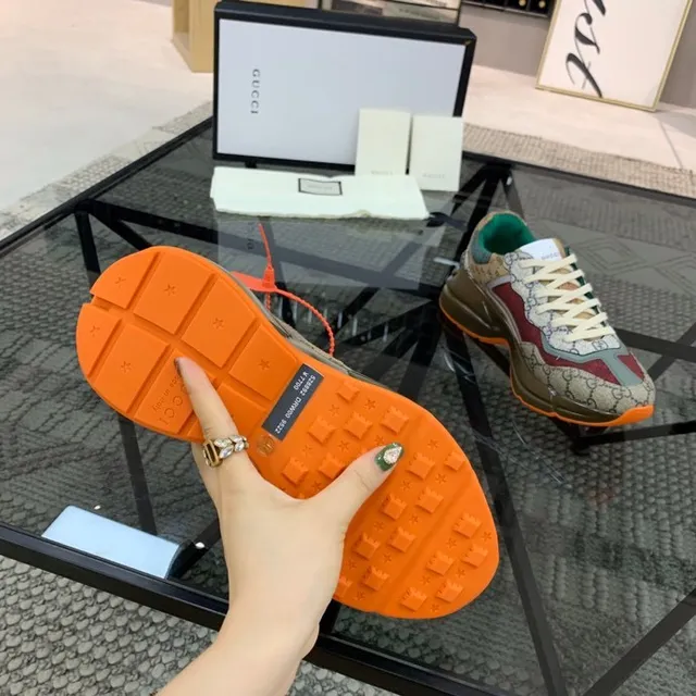 Gucci Rhyton GG Monogram Color-Block Chunky Sneakers 5