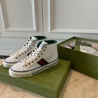 Gucci Rhyton Monogram-Print High-Top Lifestyle Sneakers