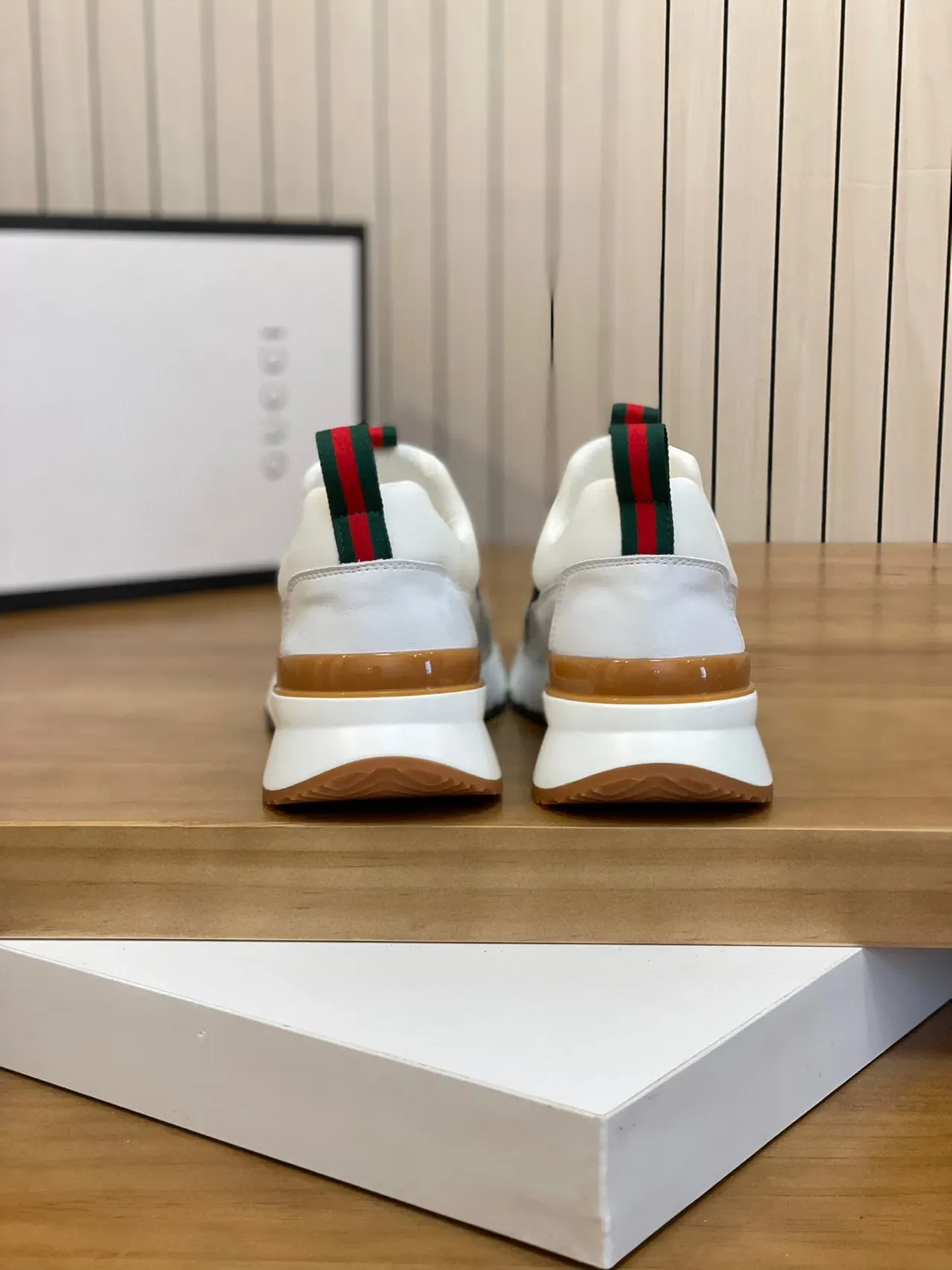 Gucci Screener Beige GG Monogram Web Strap sneakers lifestyle 8