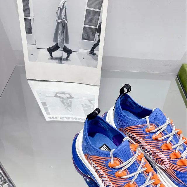 Gucci Screener Blue Orange Purple Lifestyle Sneakers 4