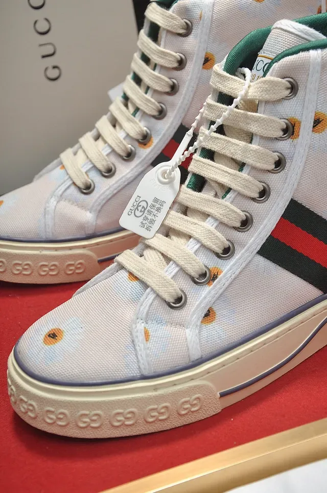 Gucci Screener Floral Print High-Top Lifestyle Sneakers 2