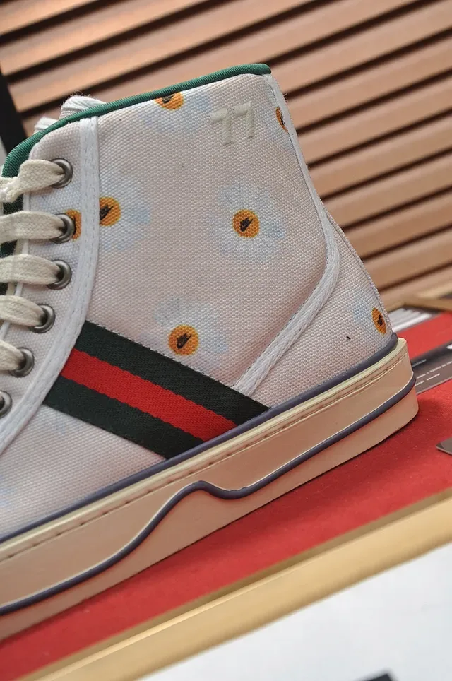 Gucci Screener Floral Print High-Top Lifestyle Sneakers 3