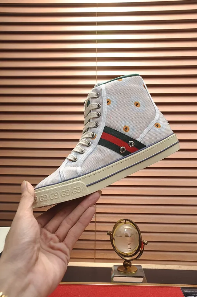 Gucci Screener Floral Print High-Top Lifestyle Sneakers 6