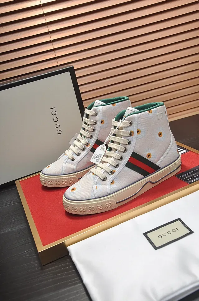 Gucci Screener Floral Print High-Top Lifestyle Sneakers 7
