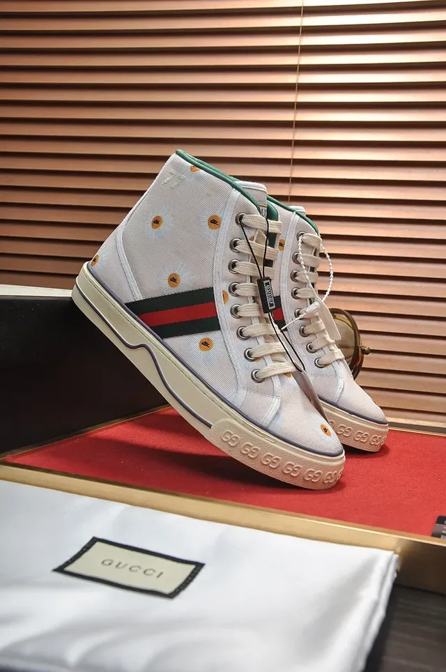 Gucci Screener Floral Print High-Top Lifestyle Sneakers 8