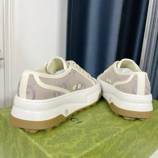 Gucci Screener Low-Top Mesh and GG Monogram Lifestyle Sneakers 2