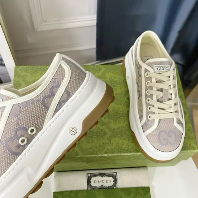 Gucci Screener Low-Top Mesh and GG Monogram Lifestyle Sneakers 9