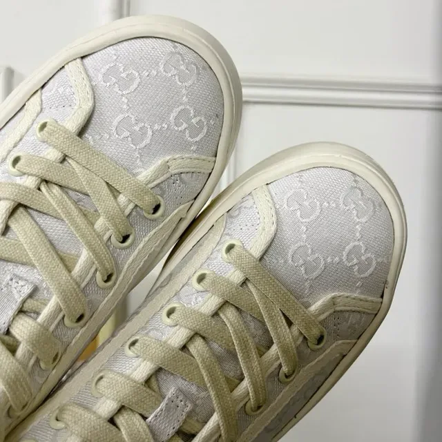 Gucci Screener Monogram Canvas White Lifestyle Sneakers 5