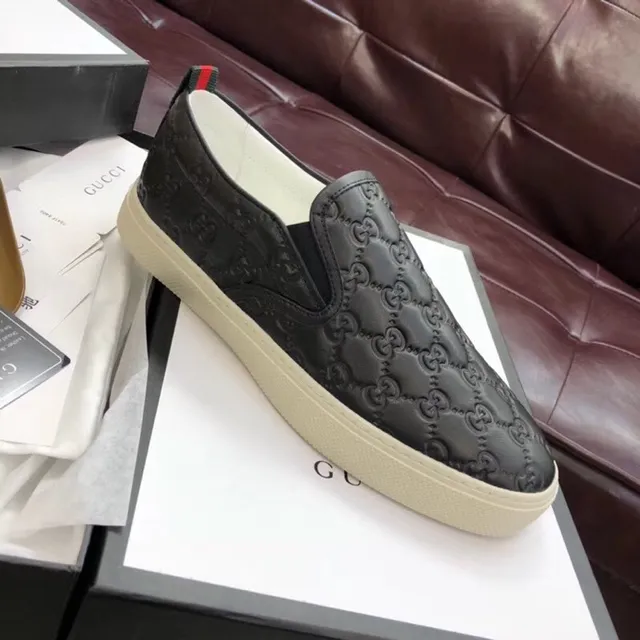 Gucci Screener matelassé GG noir mocassins 3