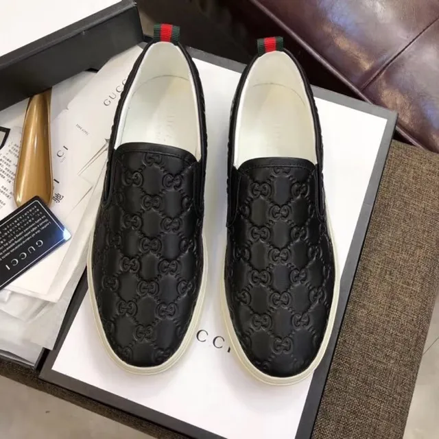 Gucci Screener matelassé GG noir mocassins 5
