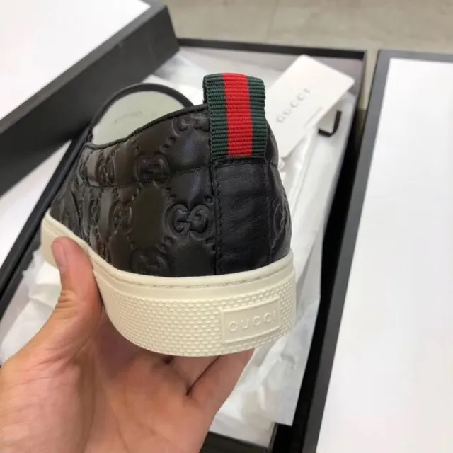 Gucci Screener matelassé GG noir mocassins 7