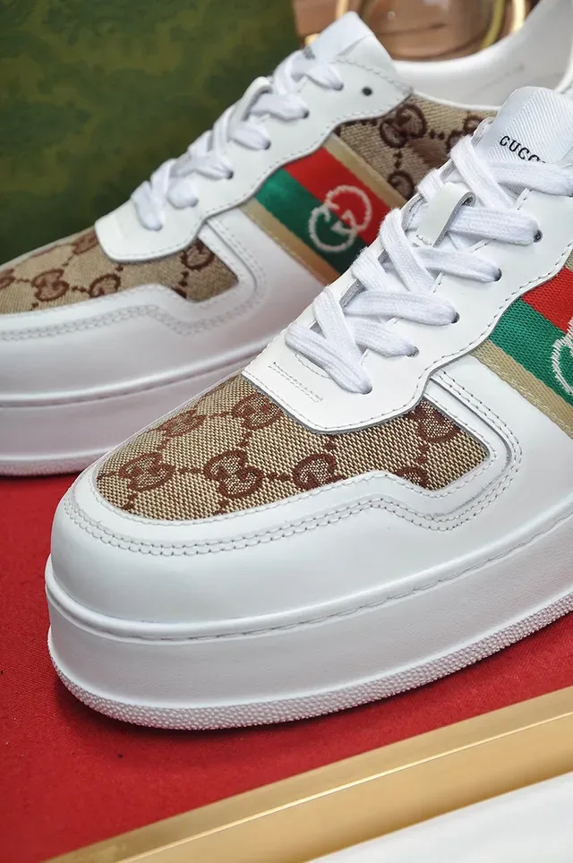 Gucci Screener Blanc GG Monogram Toile Sneakers Lifestyle 4