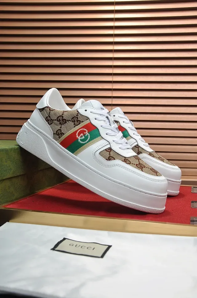 Gucci Screener Blanc GG Monogram Toile Sneakers Lifestyle 9