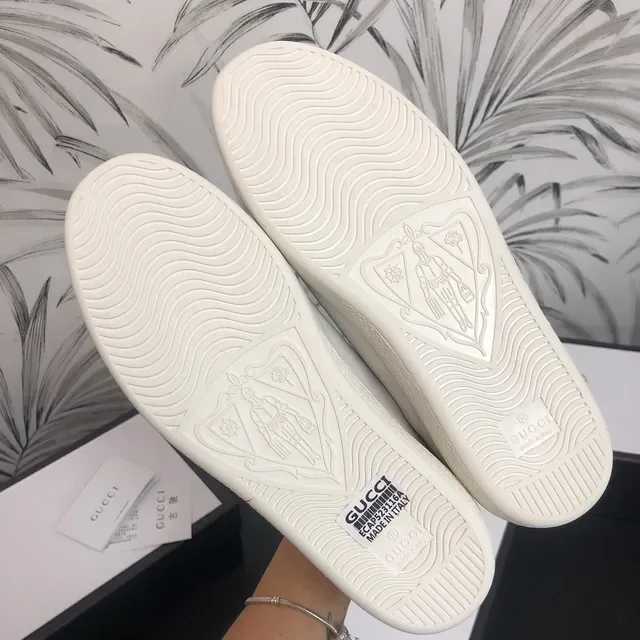 Gucci Screener White Red Green Logo Lifestyle Sneakers 3