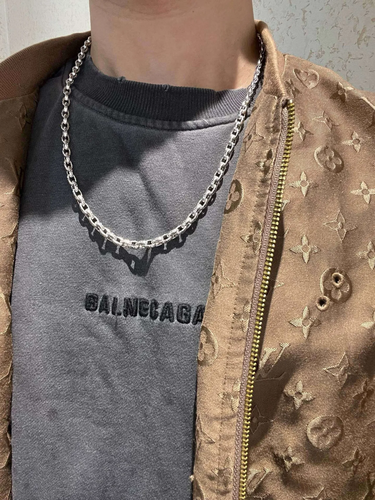 Gucci Silver-Toned Oval-Link Chain Necklace 2