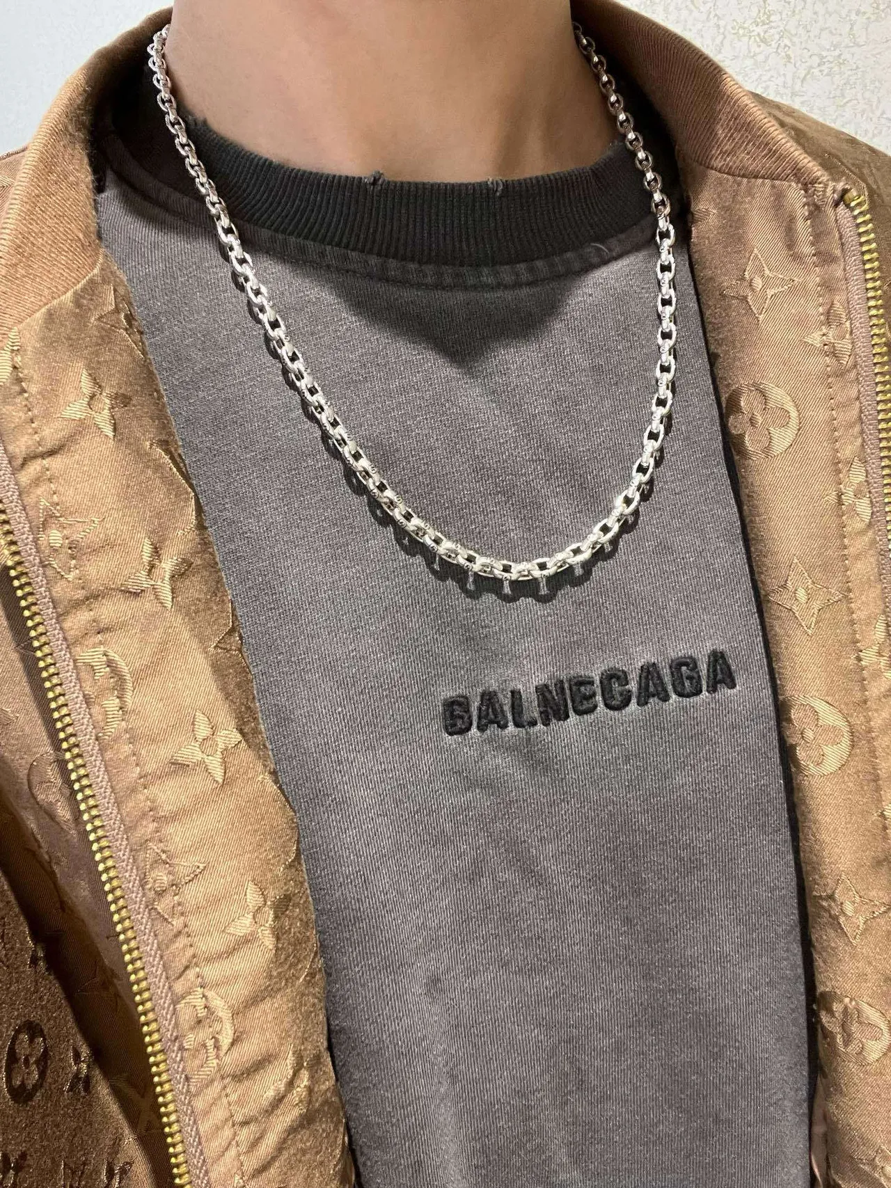 Gucci Silver-Toned Oval-Link Chain Necklace 5