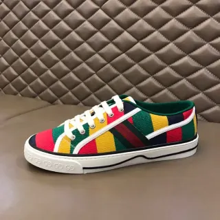 Gucci Tennis 1977 Multicolor Striped Canvas Lifestyle Sneakers