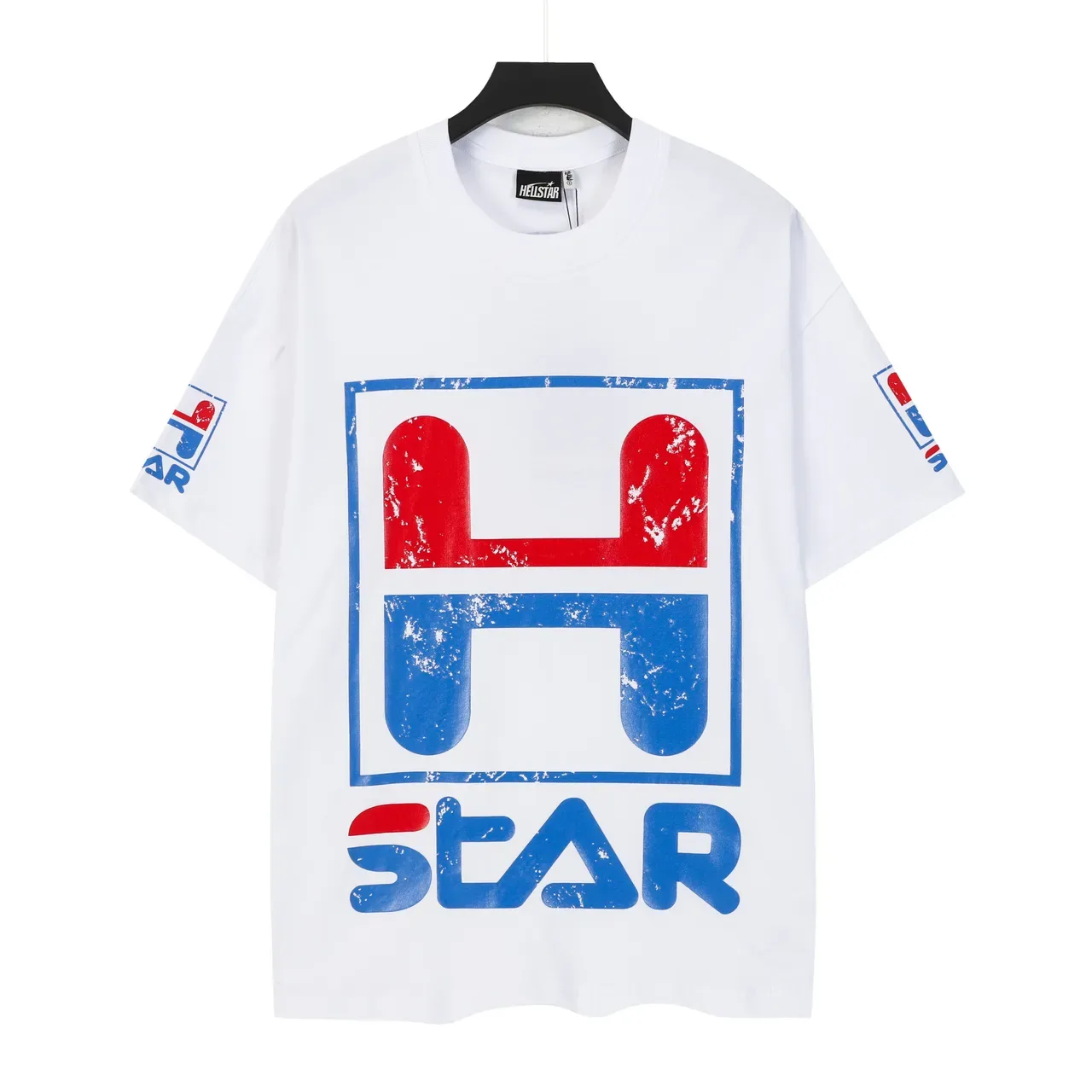 Camiseta oversized gráfica H-STAR desgastada Hellstar 2