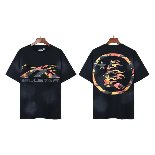 Hellstar Flame Camo Oversized T-Shirt 4