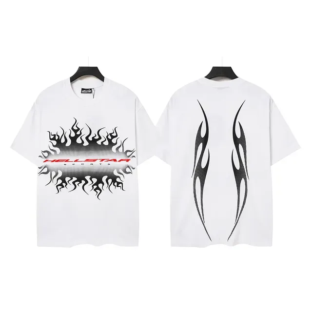 Hellstar Flame Graphic Oversized T-Shirt 3