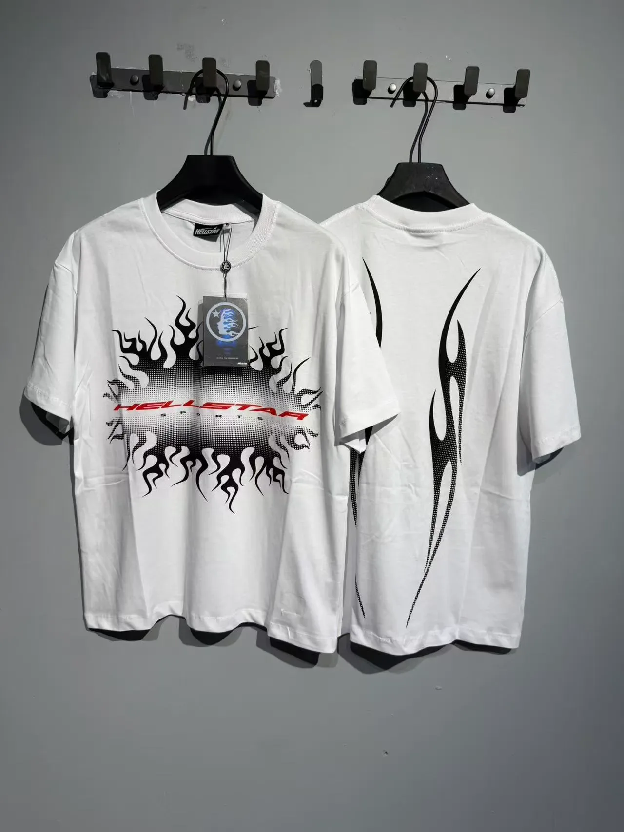 Hellstar Flame Graphic Oversized T-Shirt 9