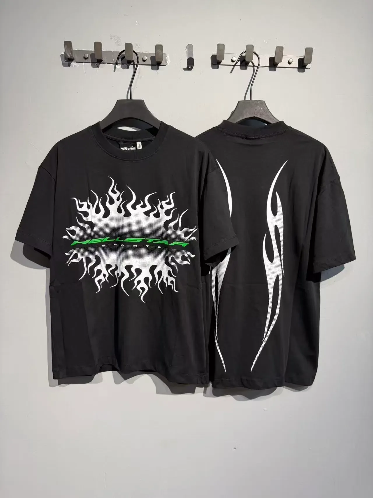 Hellstar Flame Graphic Oversized T-Shirt 12