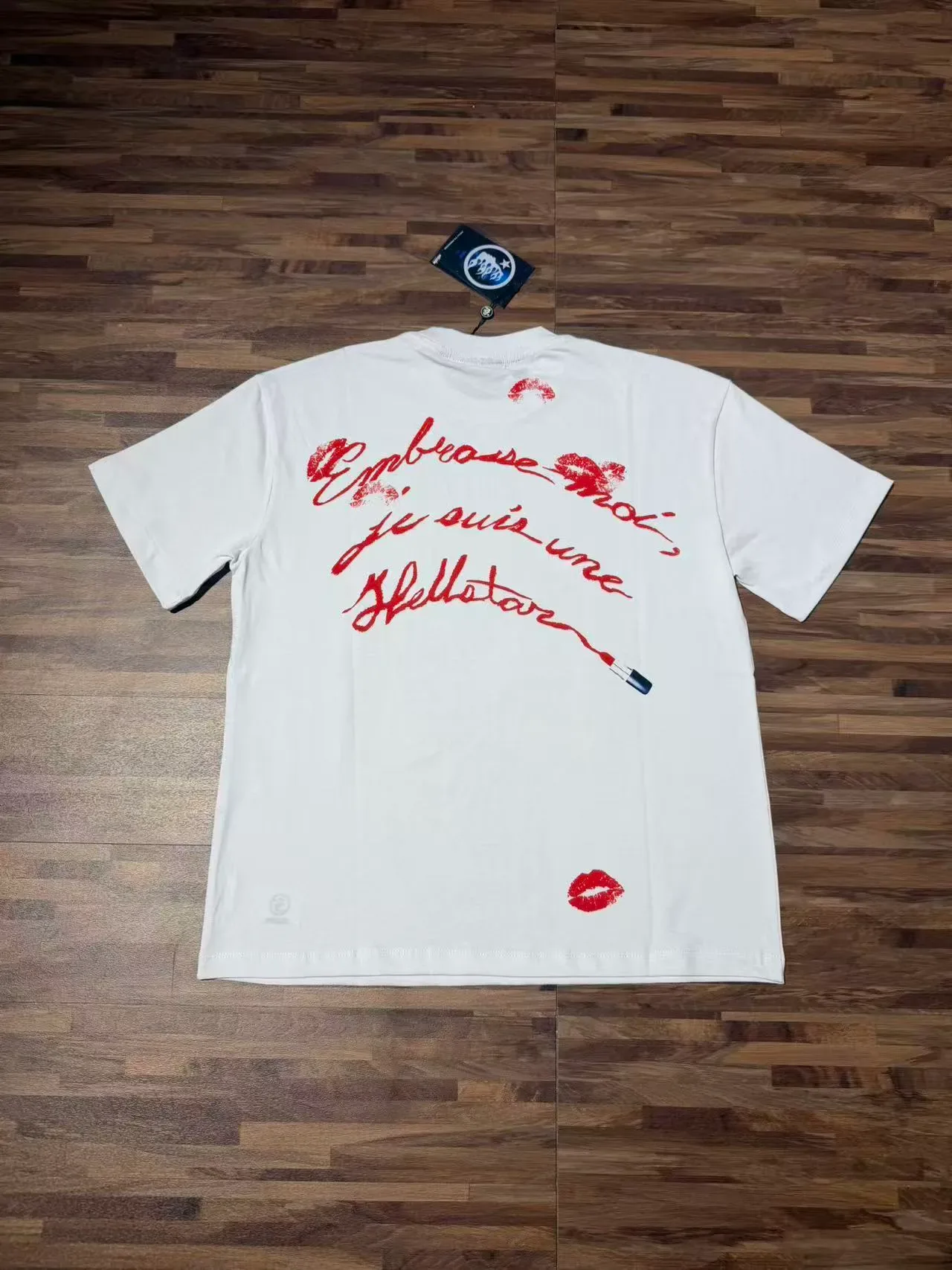 Hellstar Graphic Print Distorted Face Kiss Mark T-Shirt 8