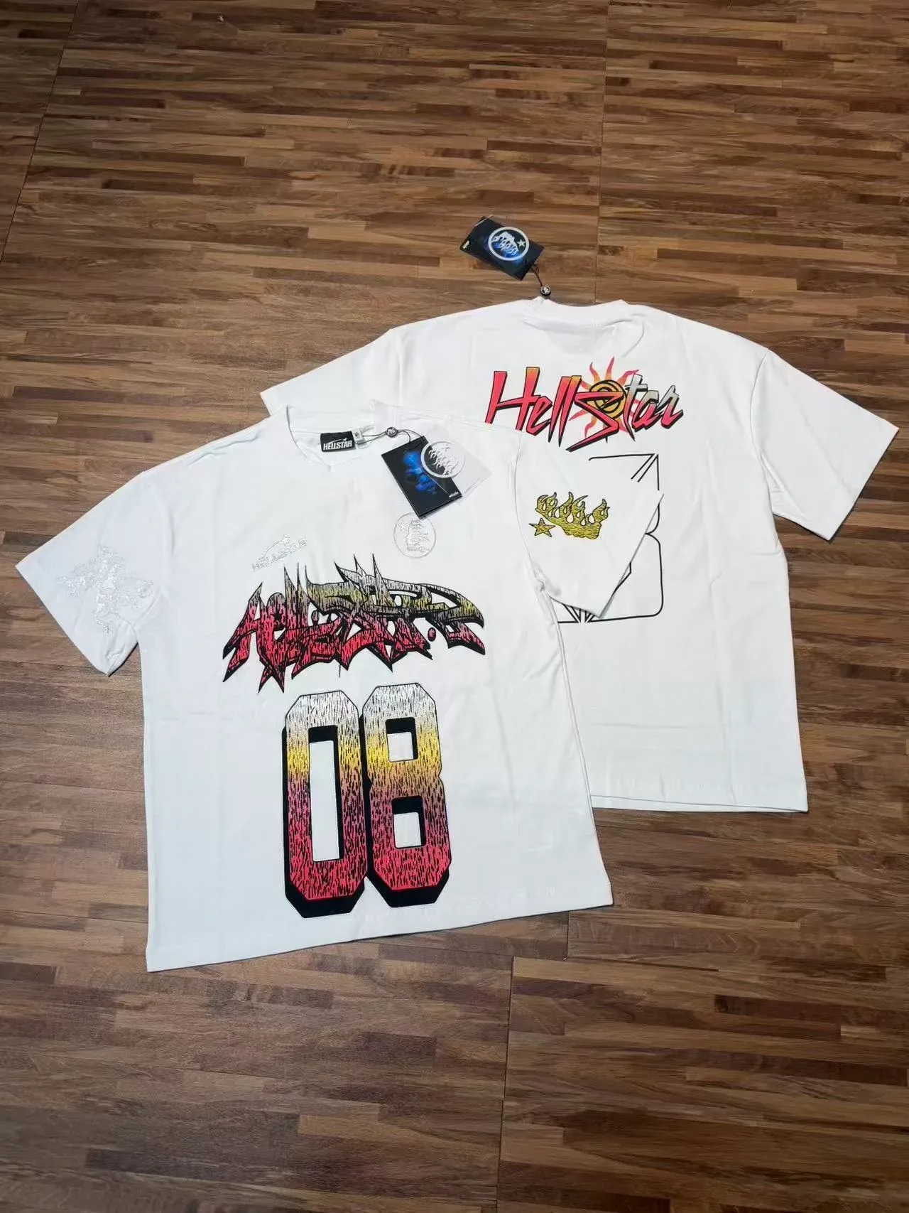Hellstar Graphic Print Gradient '08' Dragon T-Shirt 2