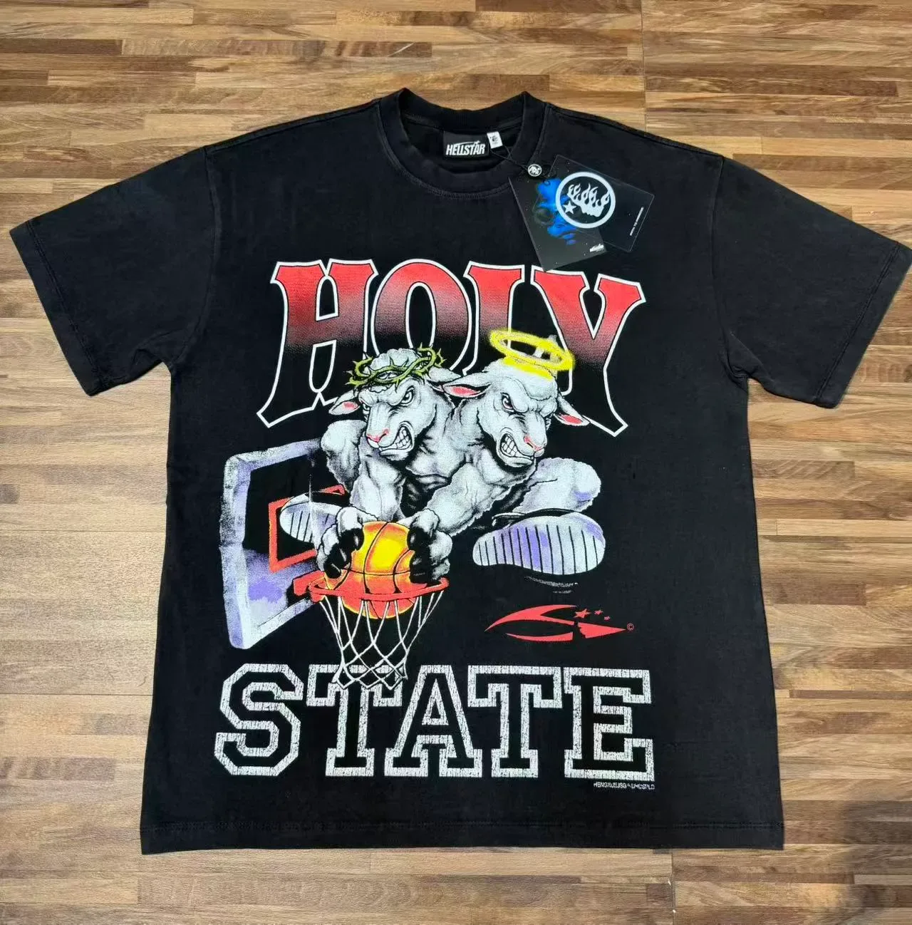 Hellstar Holy State Graphic Print Black T-Shirt 2