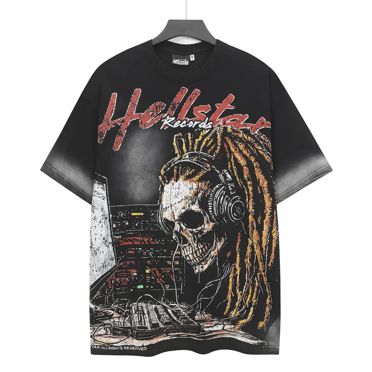 Hellstar Oversized Gradient Sleeve Graphic T-Shirt 2