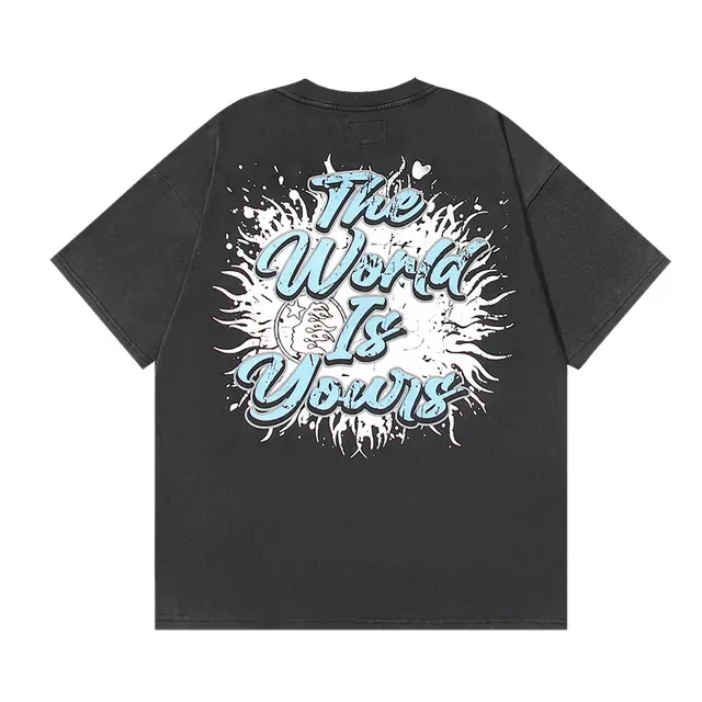 Hellstar Records Oversized Distressed Graphic Print Black T-Shirt 3