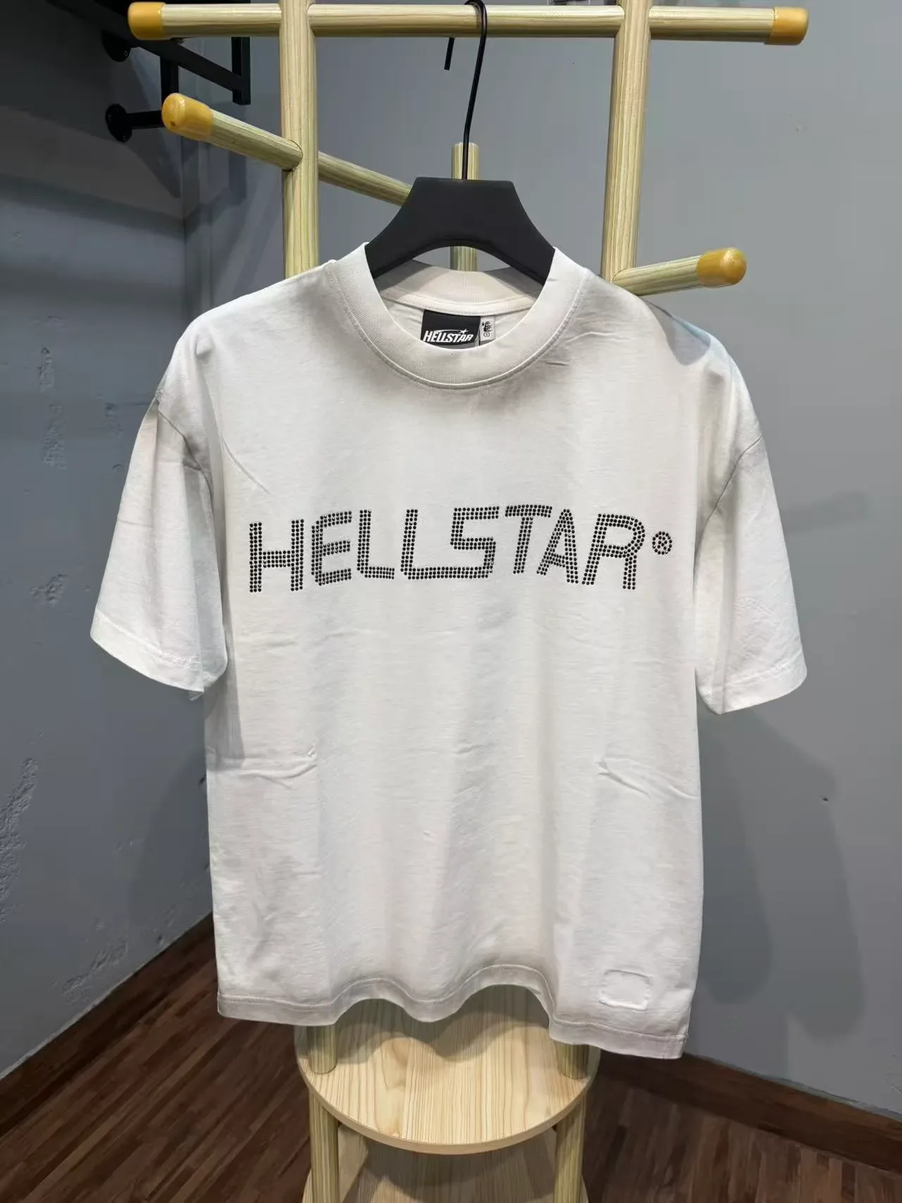 Hellstar Rhinestone Logo Oversized Crew Neck T-Shirt 3