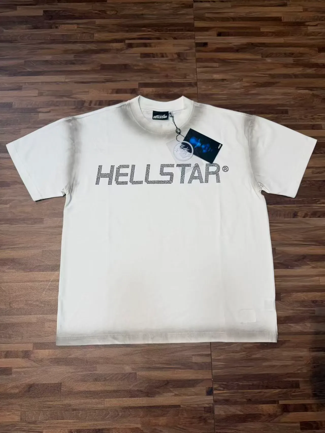 Hellstar Rhinestone Logo Oversized Crew Neck T-Shirt 4