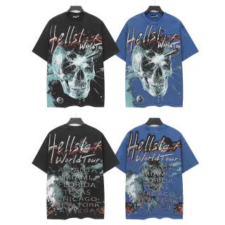 تيشيرت أسود Hellstar World Tour برسمة جمجمة