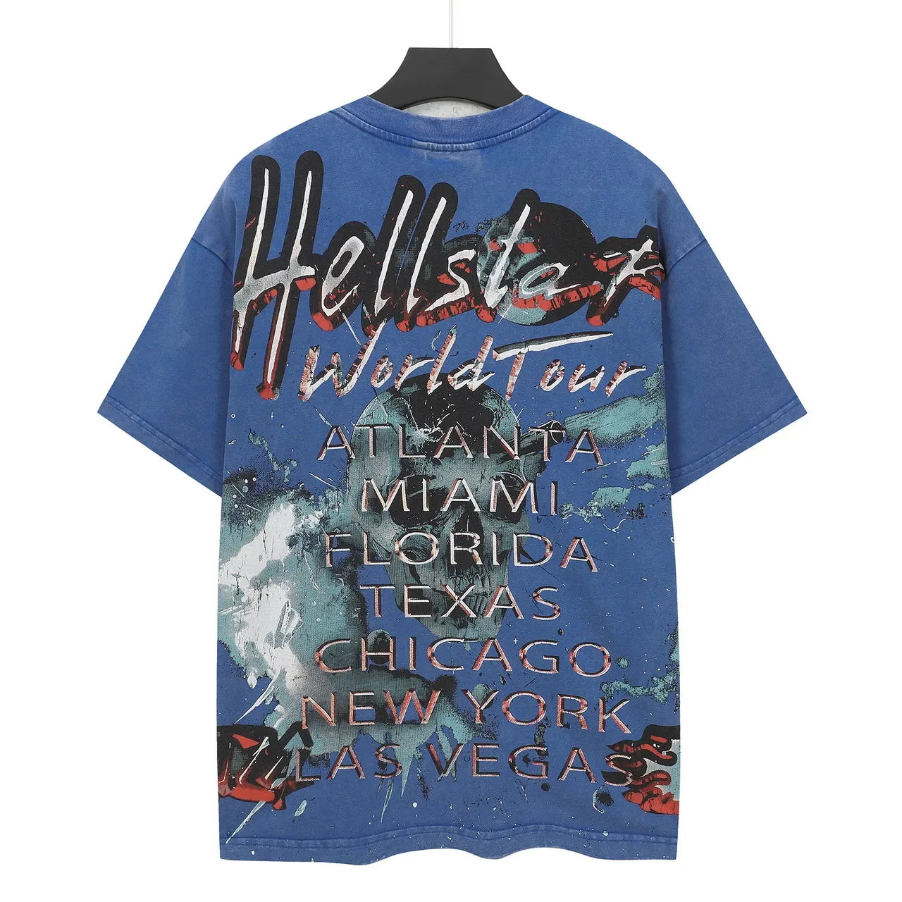 Hellstar World Tour Skull Graphic Black T-Shirt 5