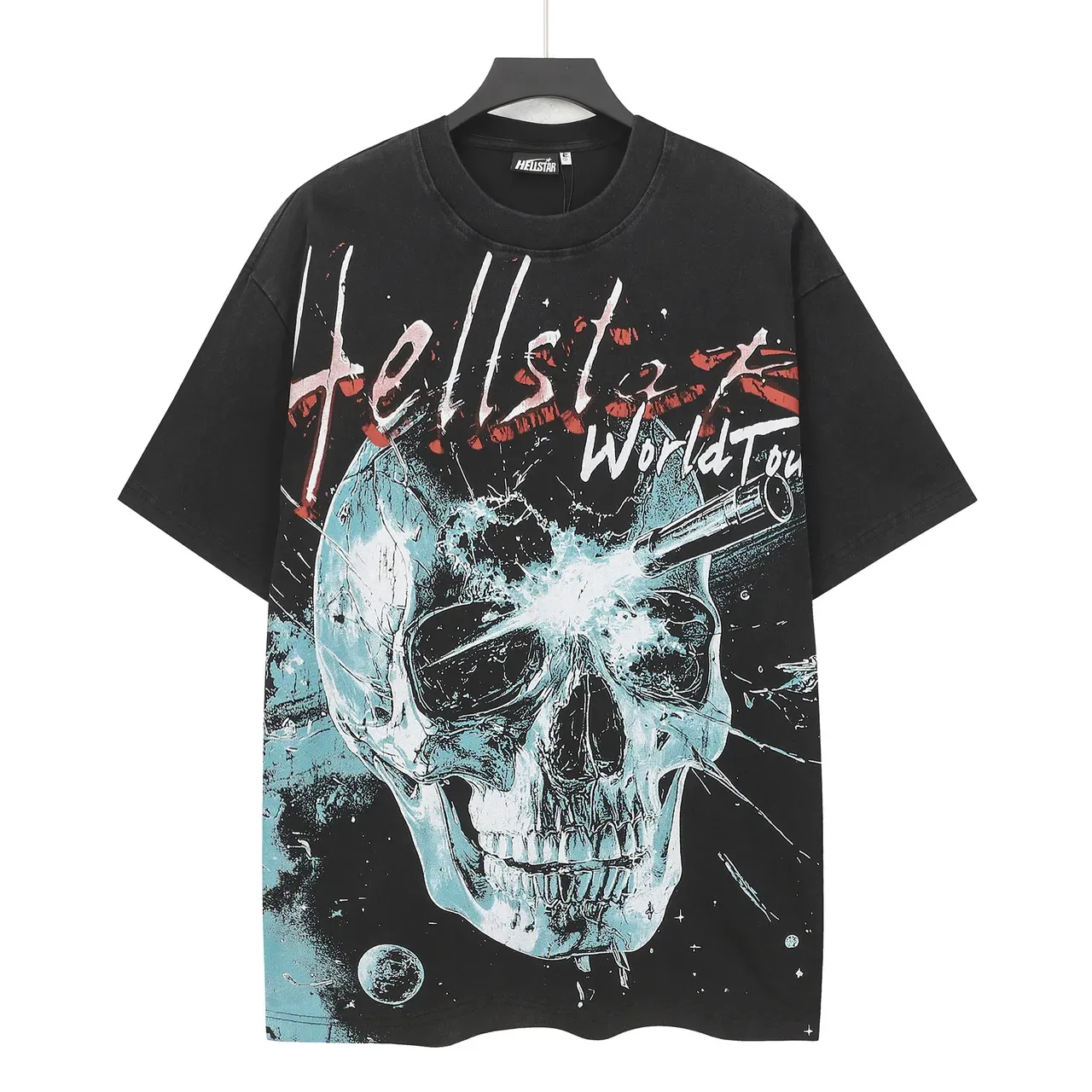 Hellstar World Tour Skull Graphic Black T-Shirt 6