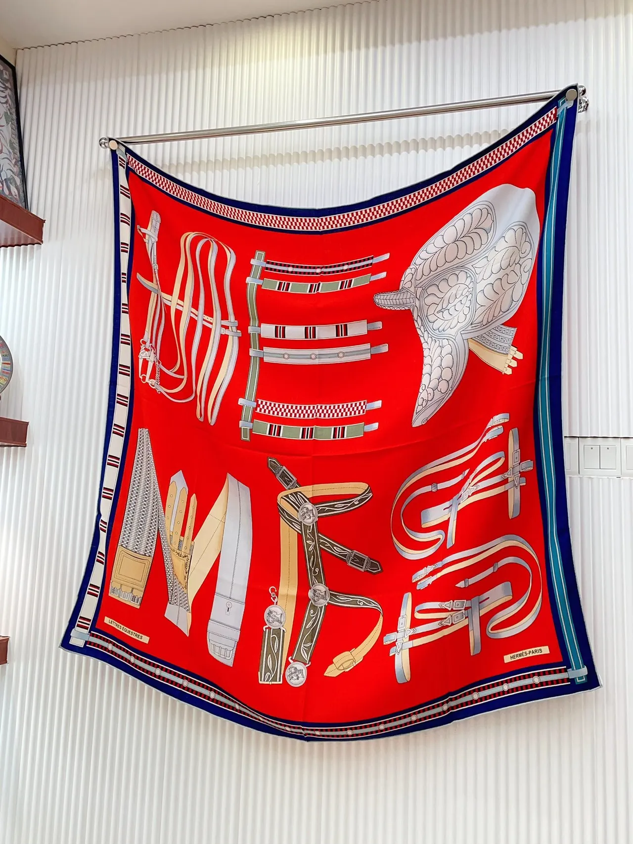 Hermès Graphic Print Silk Scarf 6