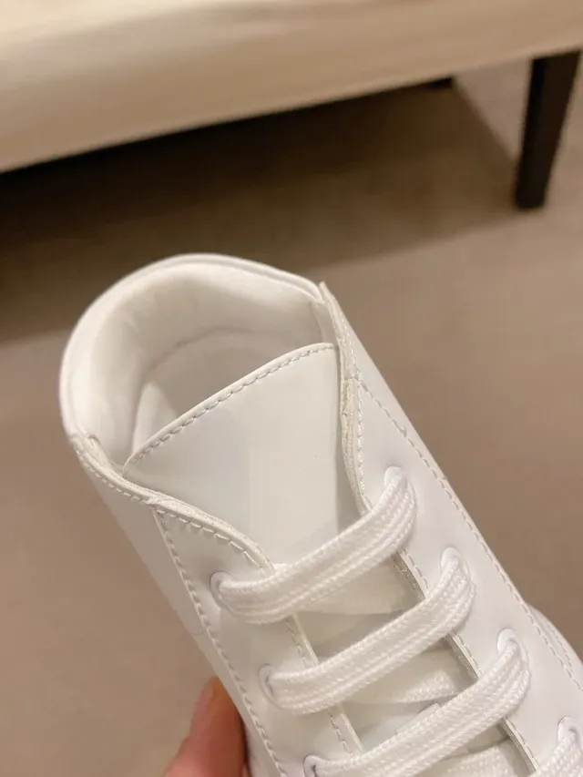Hermès H Cut White and Tan High-Top Lifestyle Sneaker 5