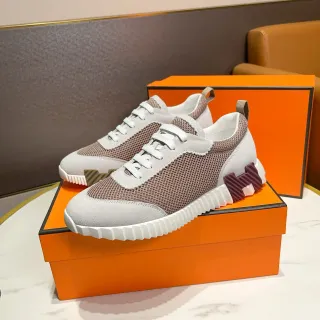 Hermès H-Runner Mesh and Suede Lifestyle Sneakers