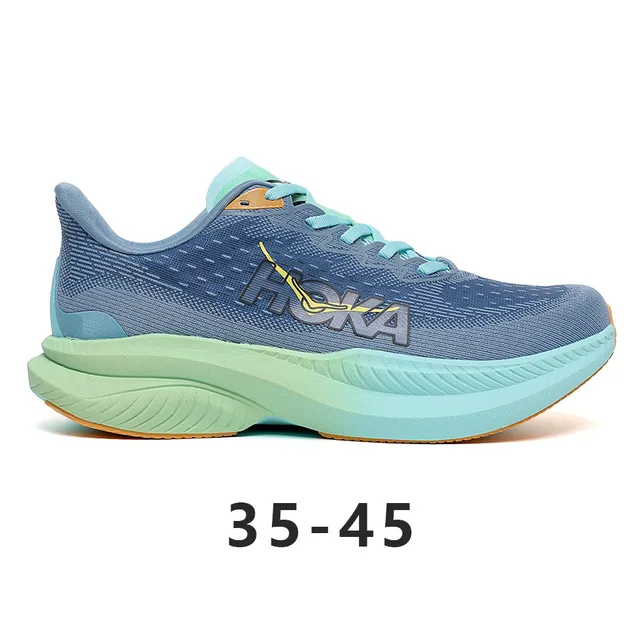 Hoka Mach 6 Bleu Gris Menthe Vert Chaussures de course 6
