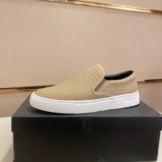 Hugo Boss Slip-On Monogram Beige Lifestyle Sneakers