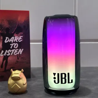 JBL Pulse Purple Black Cylindrical Gradient-Lit Portable Speaker