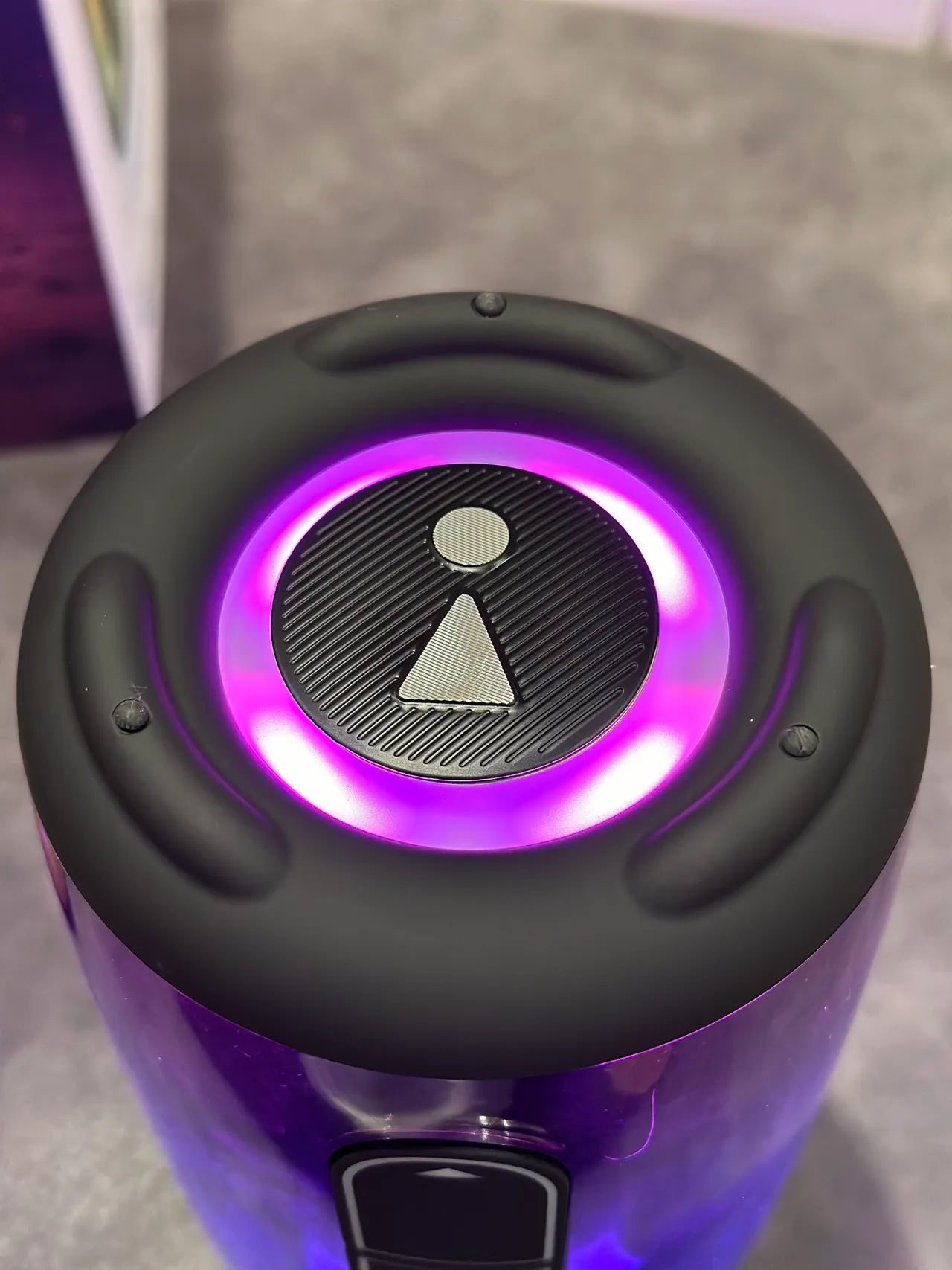 JBL Pulse Purple Black Cylindrical Gradient-Lit Portable Speaker 2