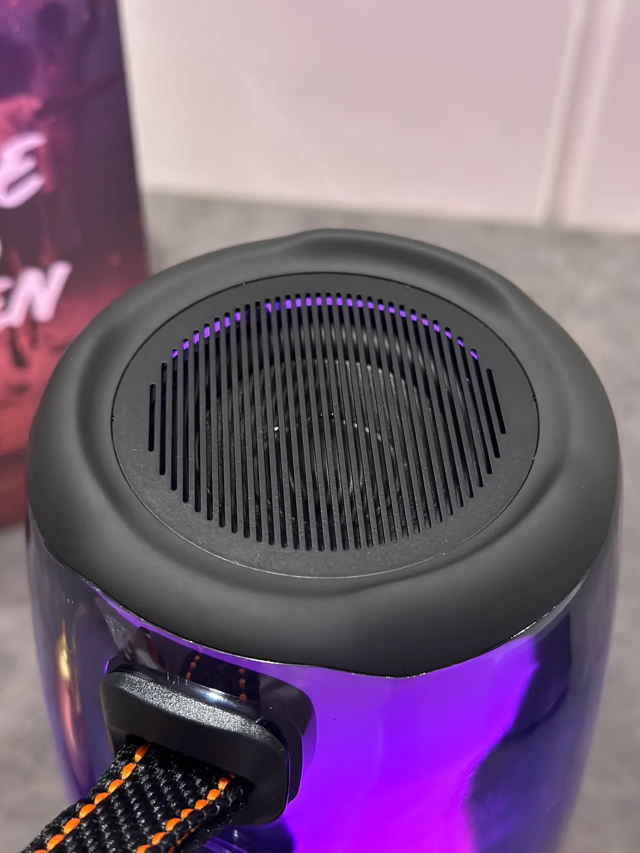 JBL Pulse Purple Black Cylindrical Gradient-Lit Portable Speaker 5