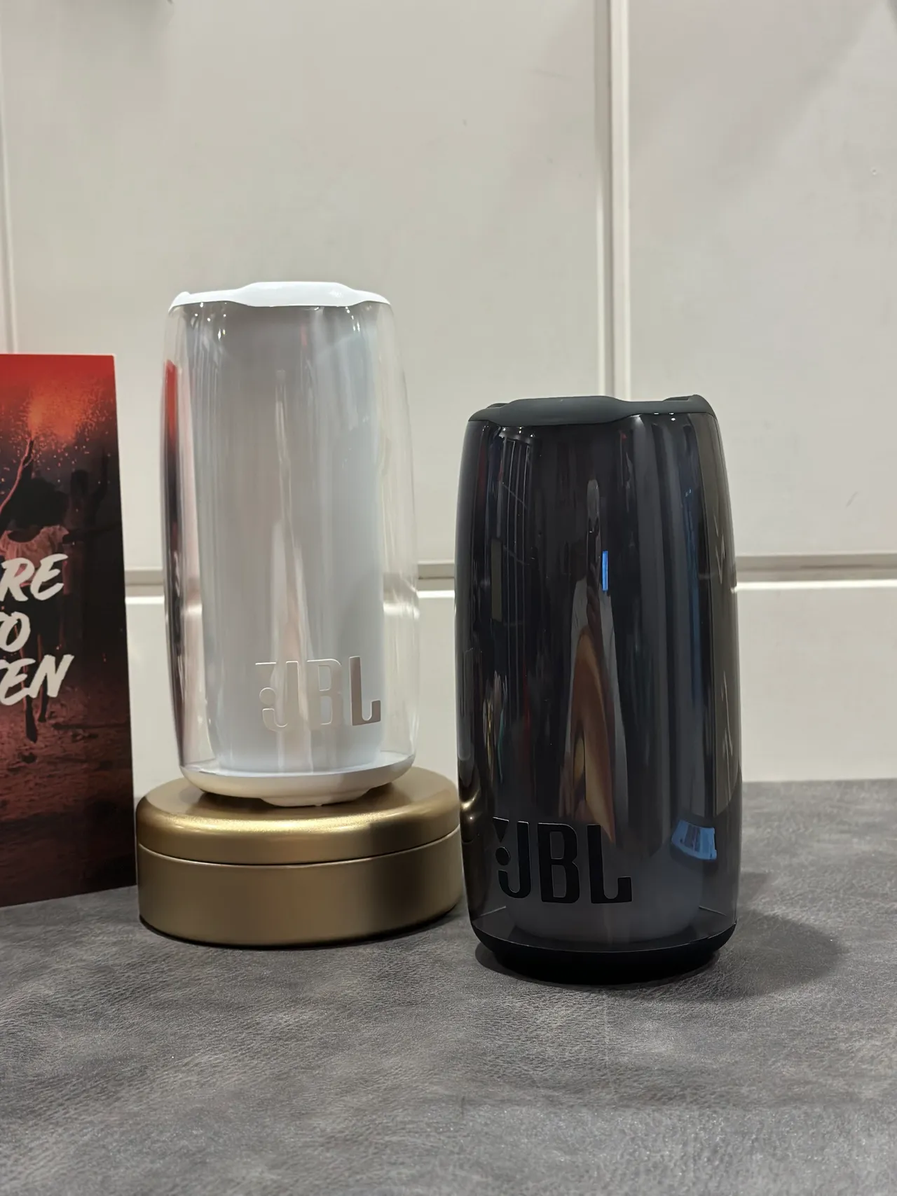 JBL Pulse Purple Black Cylindrical Gradient-Lit Portable Speaker 7