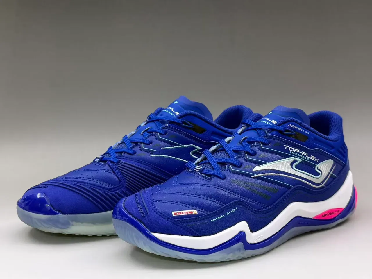Joma Top-Flex Ultimate Blue Pink Indoor Court Silhouette Synthetic Leather And Mesh Upper Lifestyle Sneakers 6