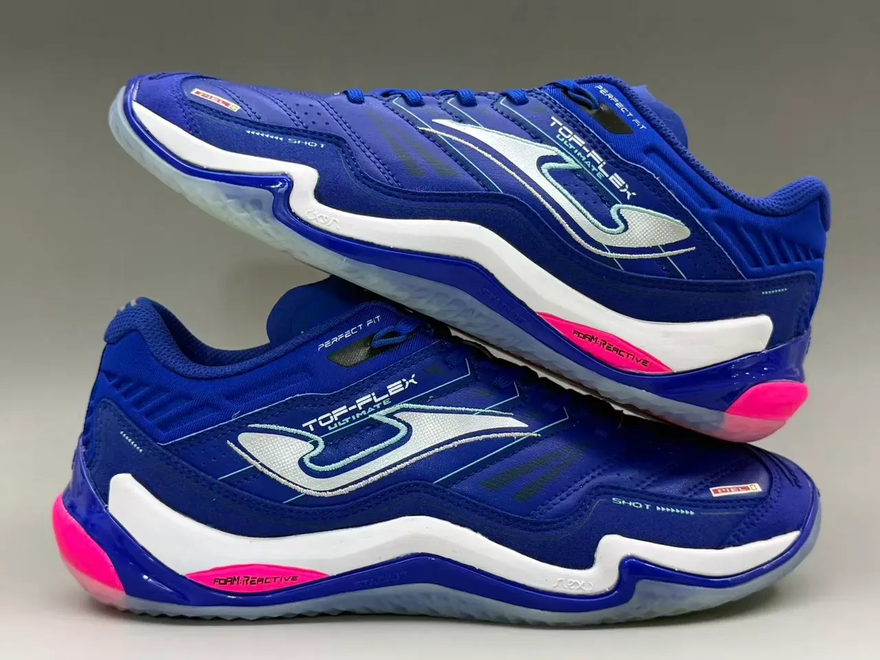 Joma Top-Flex Ultimate Blue Pink Indoor Court Silhouette Synthetic Leather And Mesh Upper Lifestyle Sneakers 8