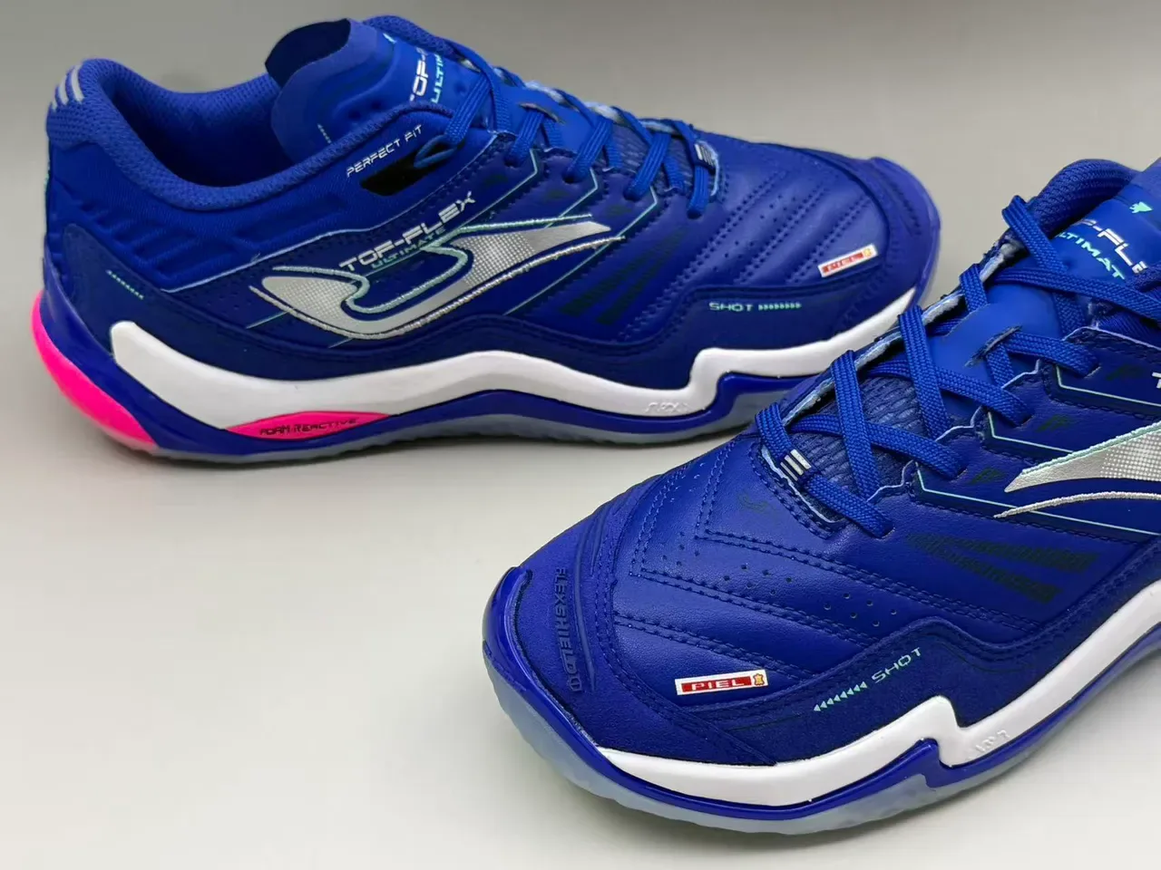 Joma Top-Flex Ultimate Blue Pink Indoor Court Silhouette Synthetic Leather And Mesh Upper Lifestyle Sneakers 12
