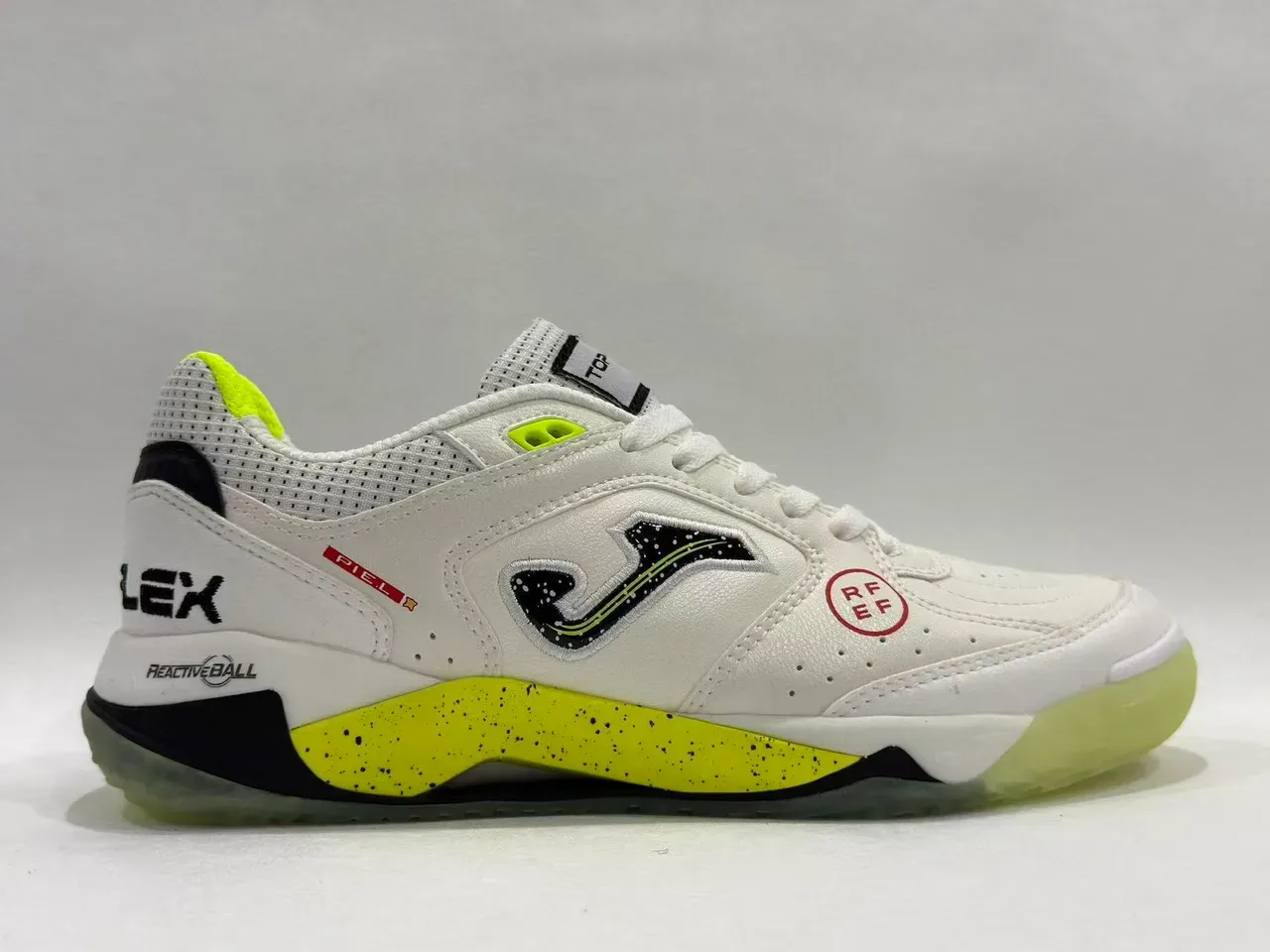 Joma White Yellow Low-Top Lace-Up Perforated Mesh Upper Sneakers 16