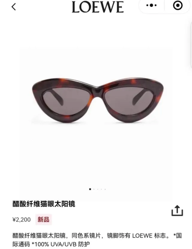 Loewe Cat-Eye Multicolor Silhouette Acetate Frame Sunglasses 5